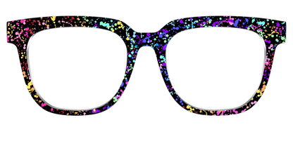 The Rainbow Splatter Black
