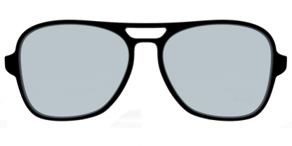 The Black With Slate Blue Lens