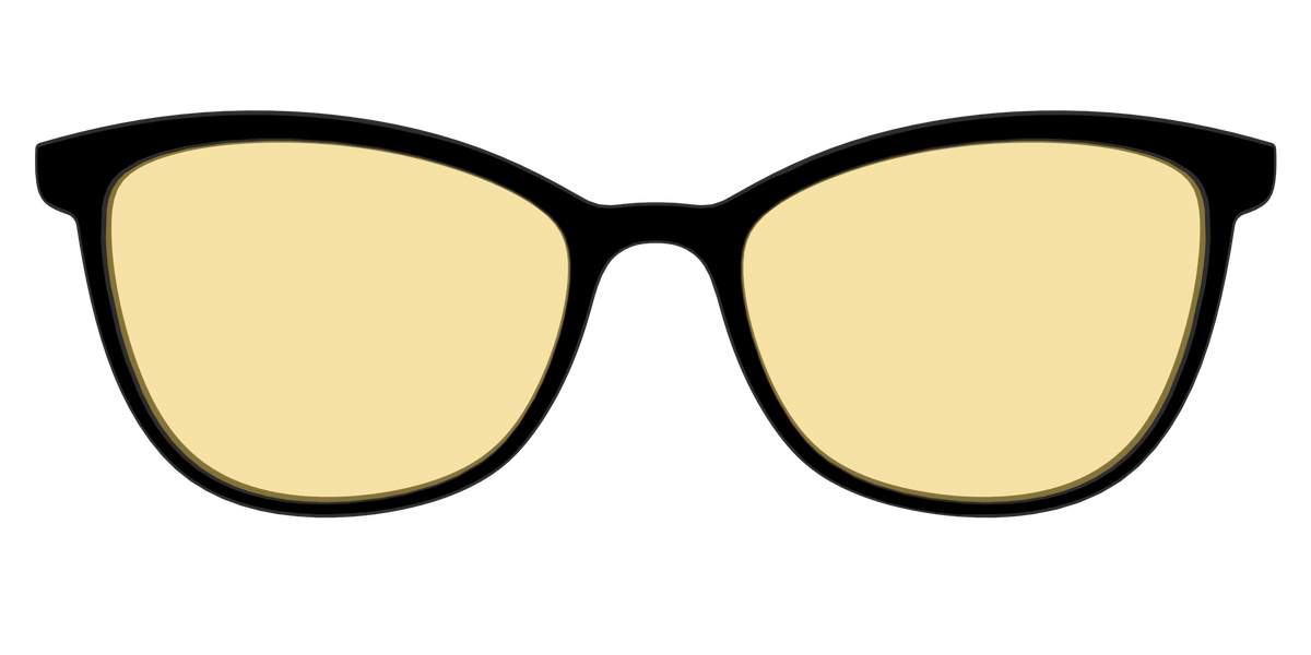 The Black With Citrine Yellow Lens