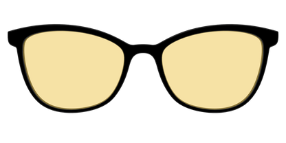 The Black With Citrine Yellow Lens