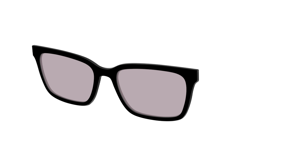 The Black with Gray Gaming Lens