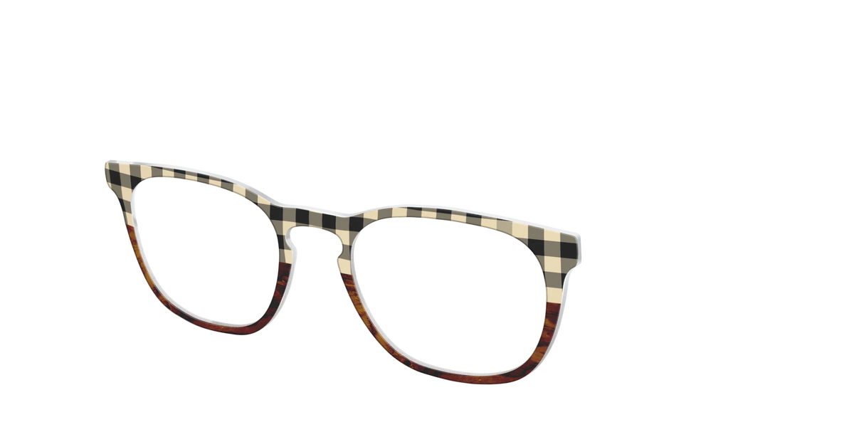The Ivory Plaid Wood Split