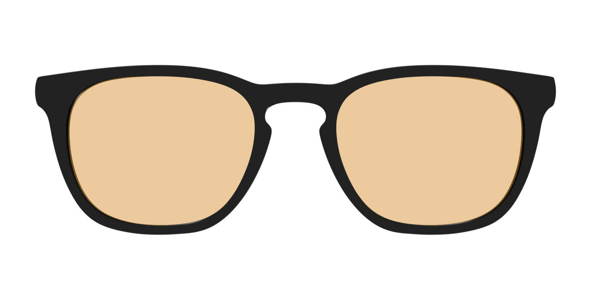 The Black With Umber Brown Lens