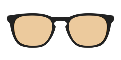 The Black With Umber Brown Lens