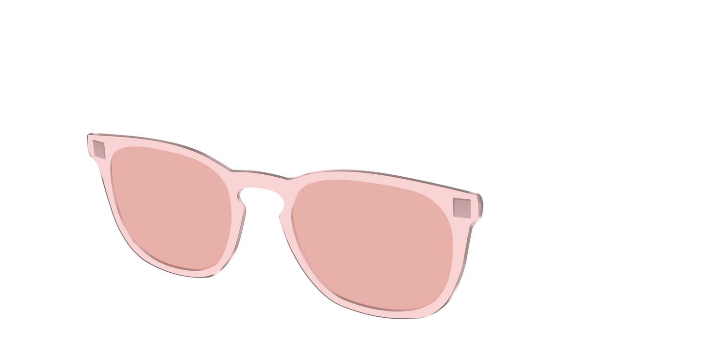 The Pink Crystal With Coral Pink Lens
