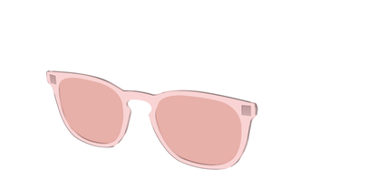 The Pink Crystal With Coral Pink Lens