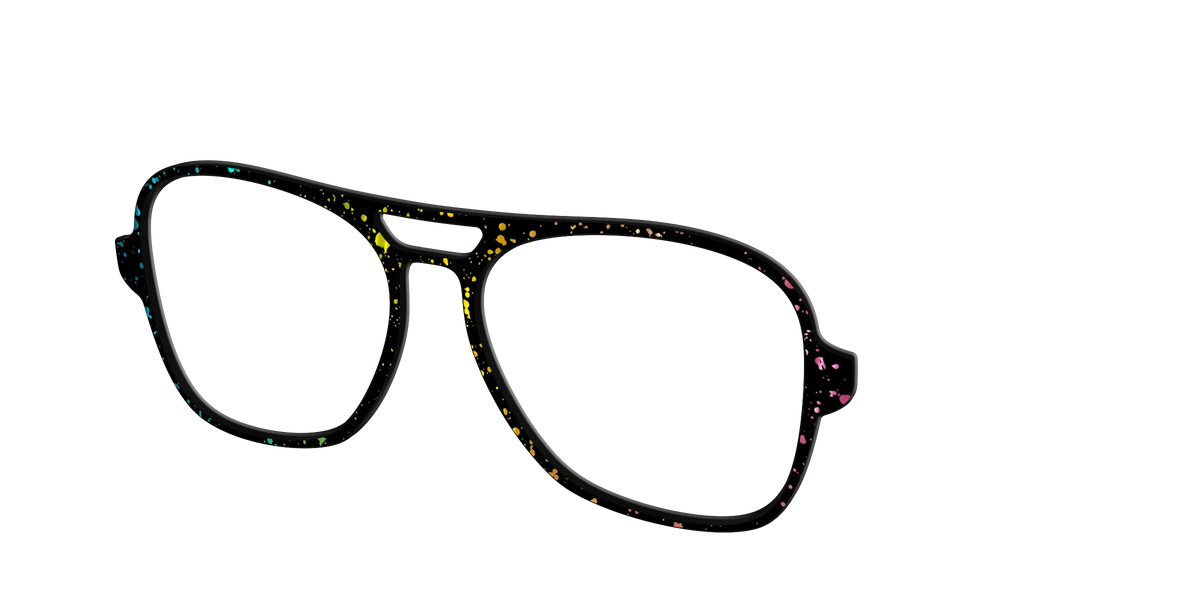 The Rainbow Foil Splatter