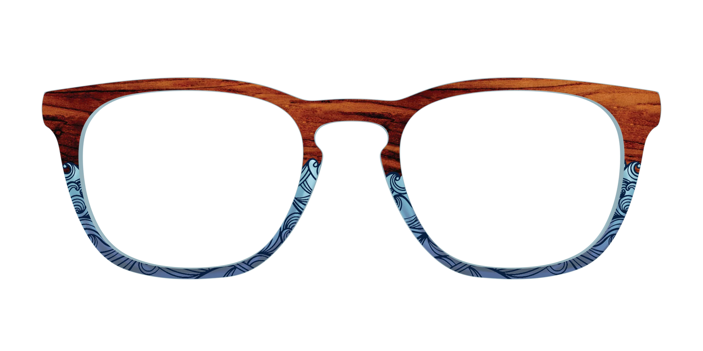 The Blue Wood Waves Crystal
