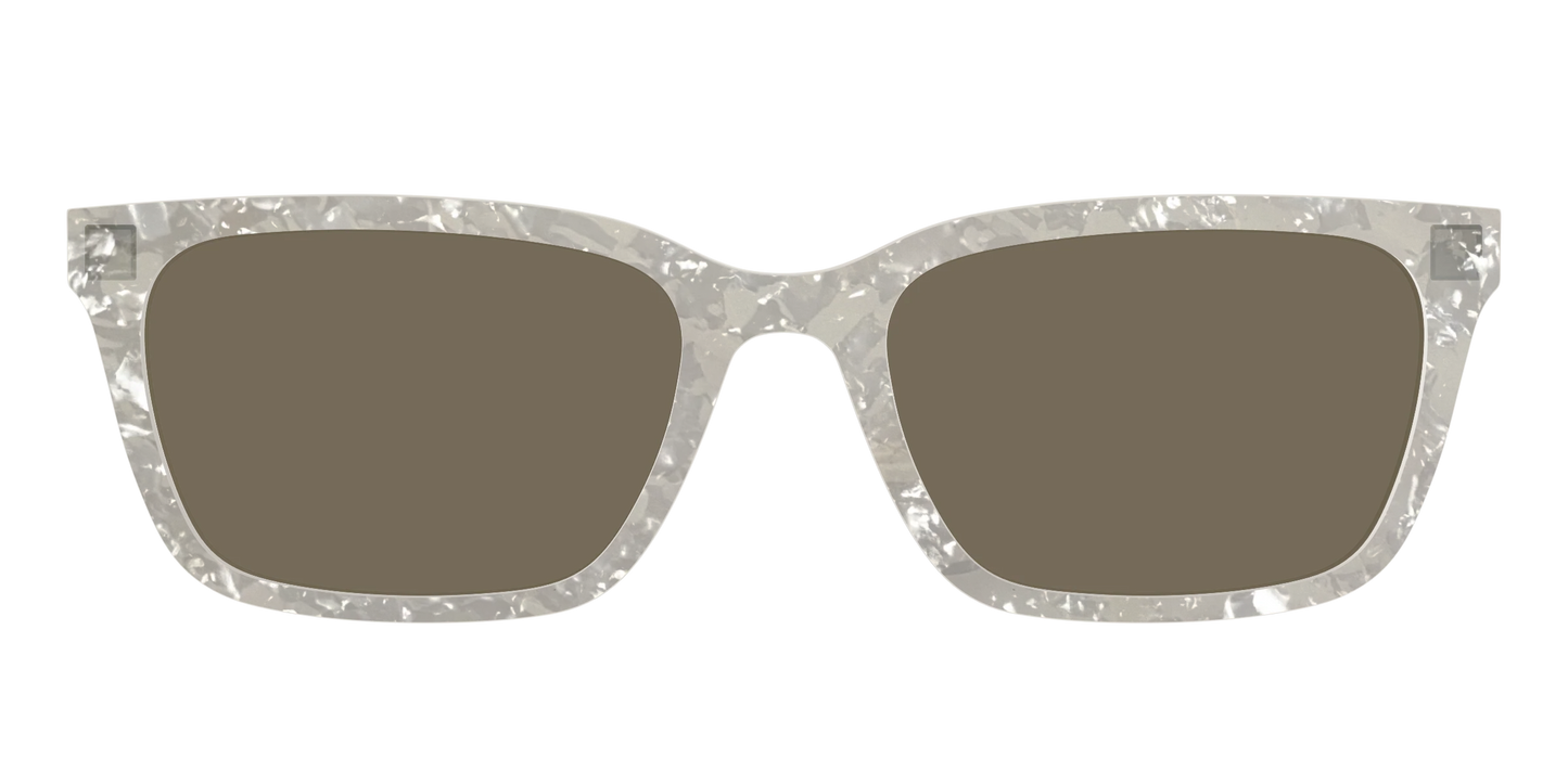 The Polarized White Quartz Pearl Sun Top