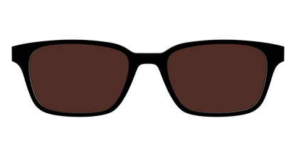 The Black with Brown Golf Lens