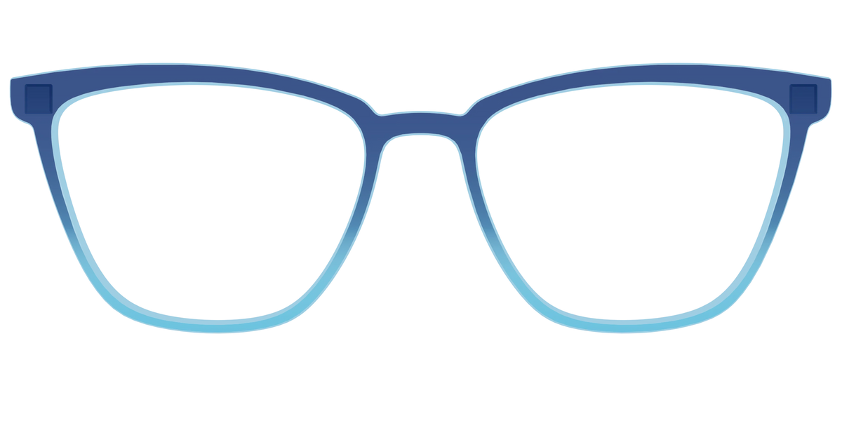 The Indigo to Sky Blue Gradient Crystal