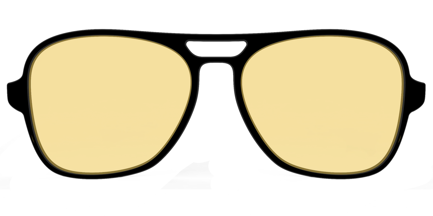 The Black With Citrine Yellow Lens