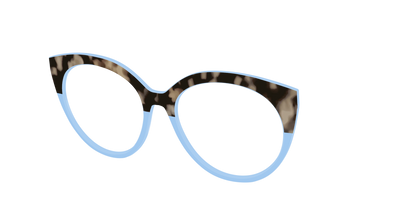 The Denim Tortoise Crystal Split