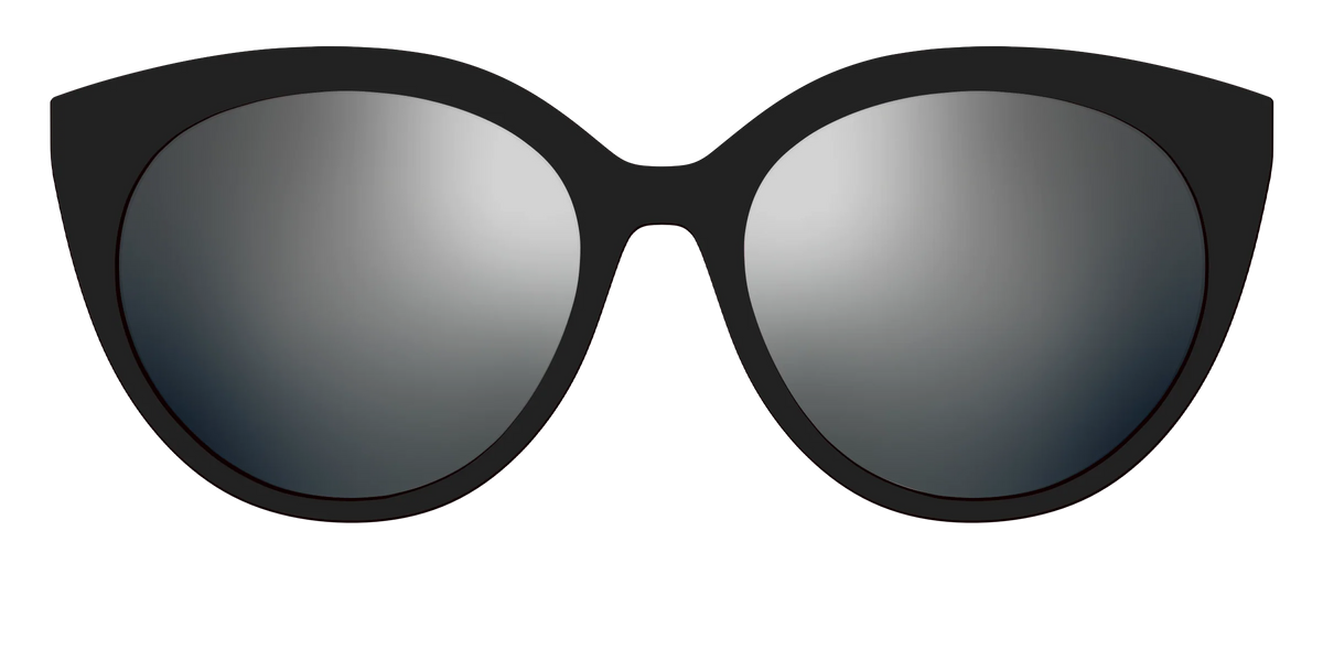 The Polarized Silver Reflective Sun Top