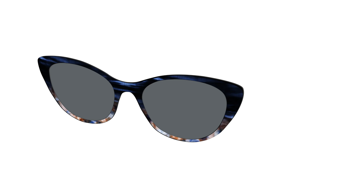 The Polarized Blue Horn Tortoise Sun Top