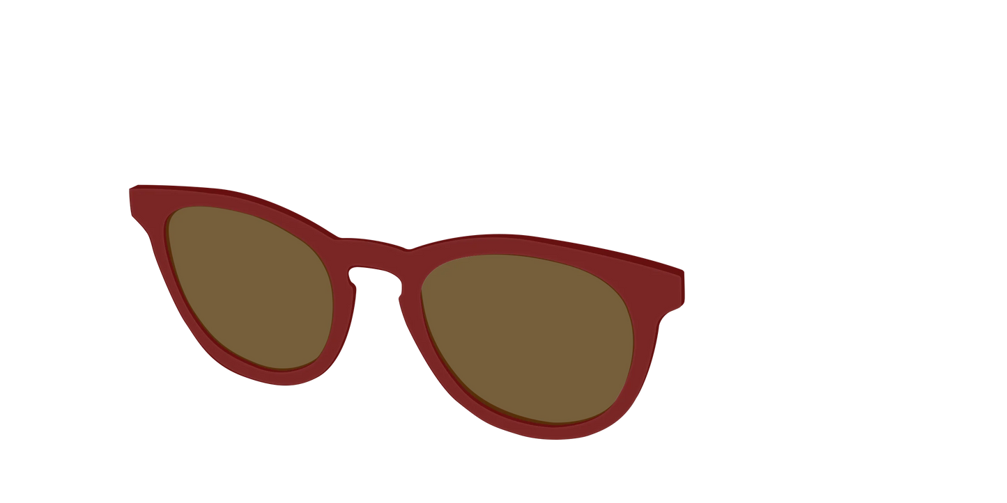 The Polarized Burgundy Sun Top