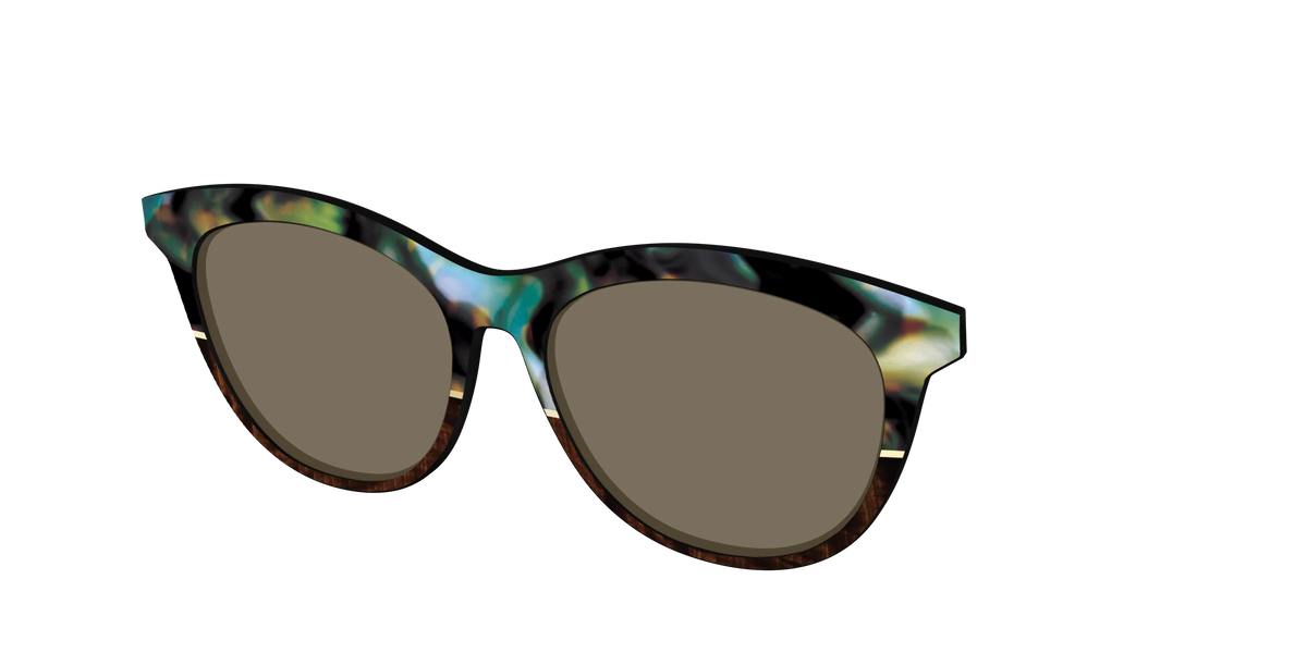 The Polarized Mirage Split with Gold Foil Sun Top