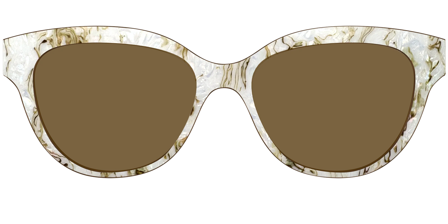 The Polarized Ivory Sand Pearl Shell Sun Top