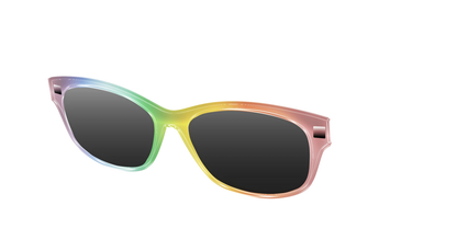 The Polarized Rainbow Gradient Sun Top