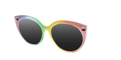 The Polarized Rainbow Gradient Sun Top