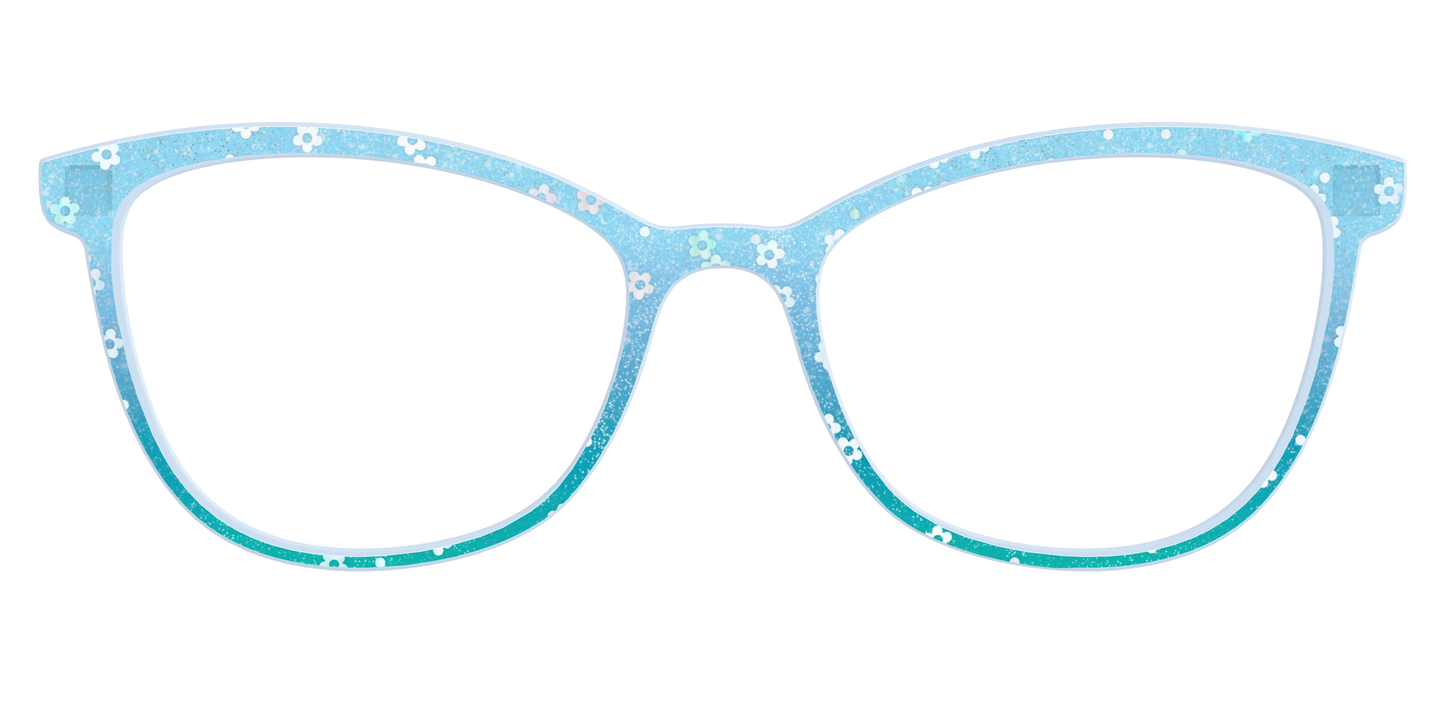 The Sky Blue Crystal with Daisy Glitter