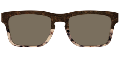 The Polarized Dark Oak Tortoise Split Sun Top