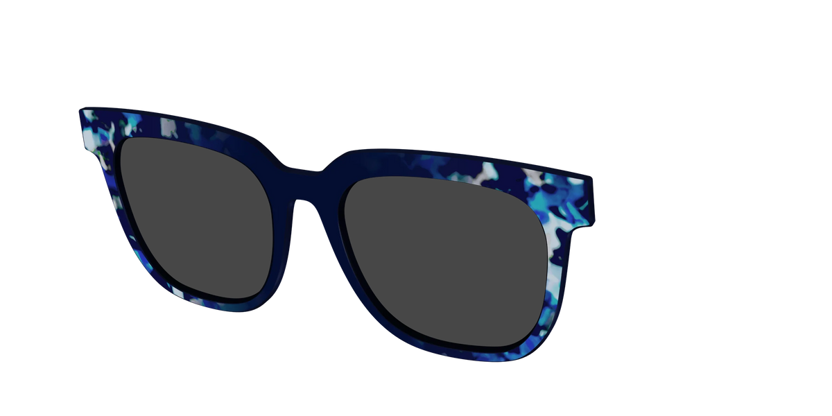 The Polarized Indigo Tortoise Sun Top