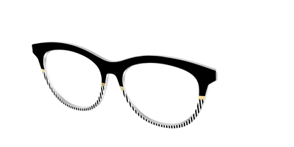 The Chic Stripes Crystal with Gold Foil