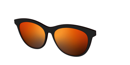 The Polarized Orange Reflective Sun Top