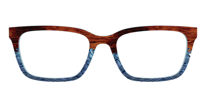 The Blue Wood Waves Crystal