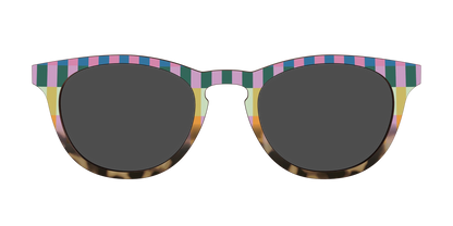 The Polarized Summer Stripes Tortoise Sun Top