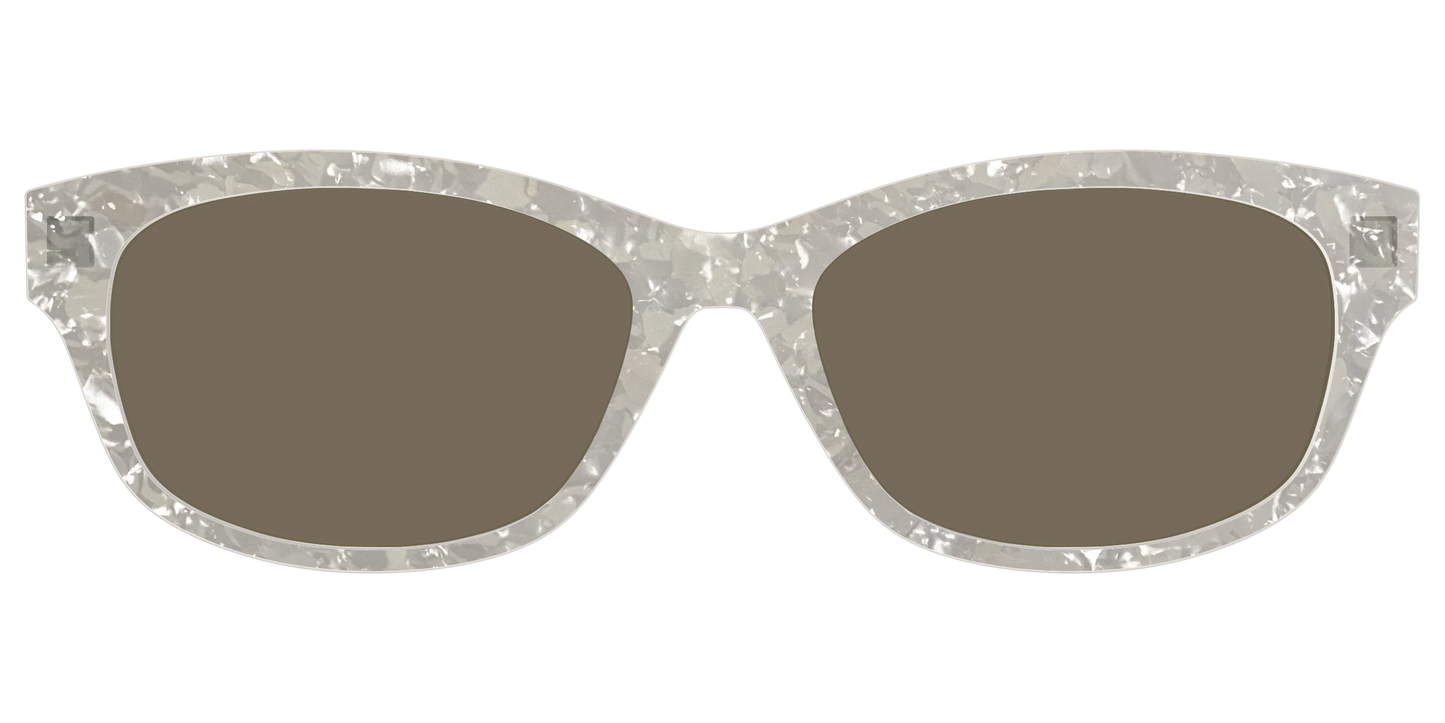 The Polarized White Quartz Pearl Sun Top
