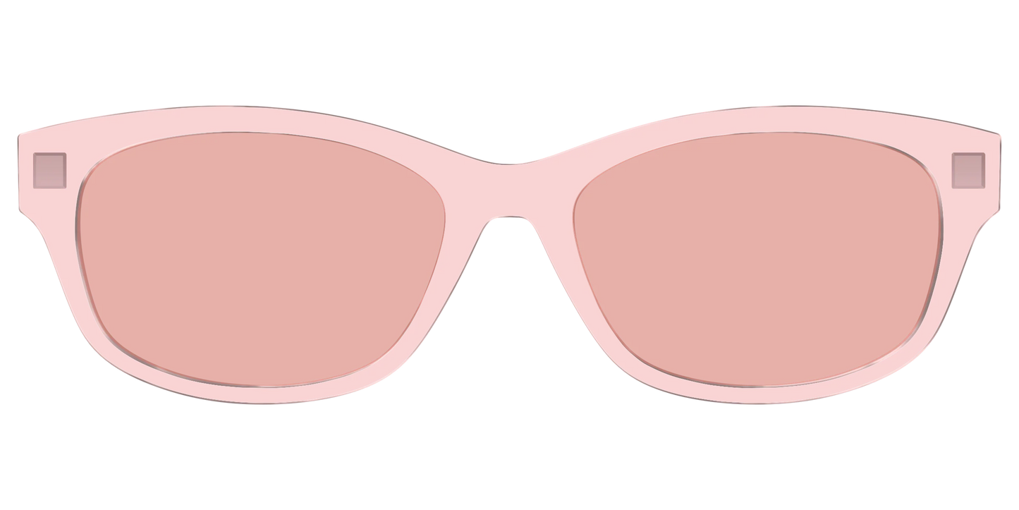 The Pink Crystal With Coral Pink Lens
