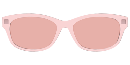 The Pink Crystal With Coral Pink Lens