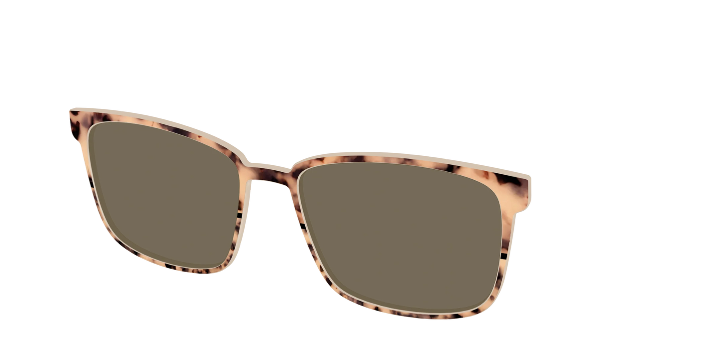 The Polarized Bisque Tortoise Split Sun Top
