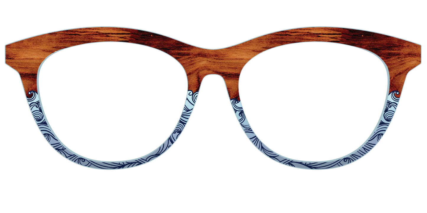 The Blue Wood Waves Crystal