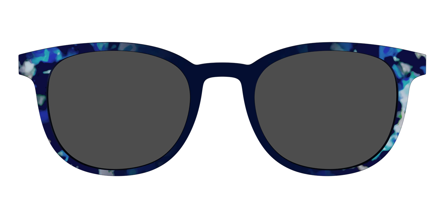 The Polarized Indigo Tortoise Sun Top