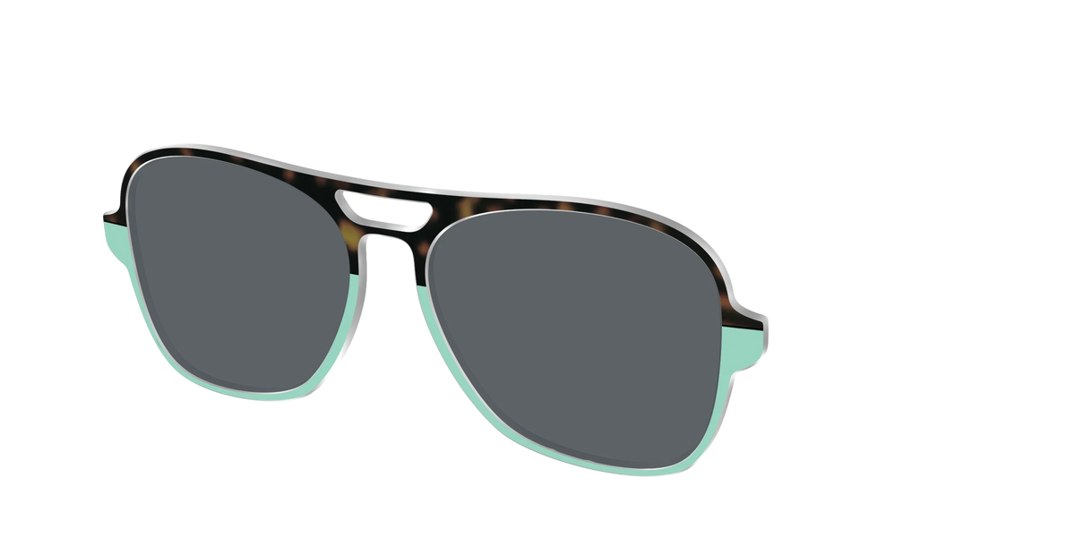 The Polarized Matcha Split Sun Top