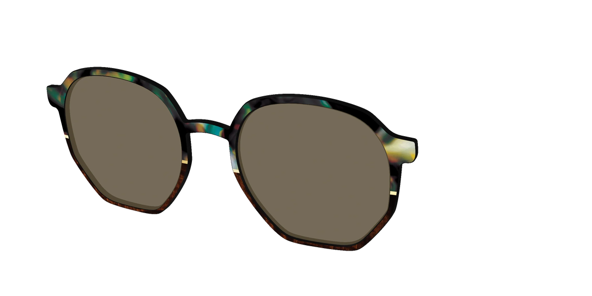 The Polarized Mirage Split with Gold Foil Sun Top