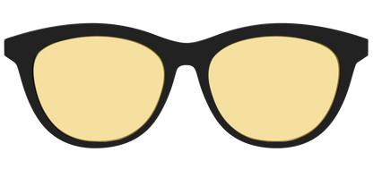 The Black With Citrine Yellow Lens
