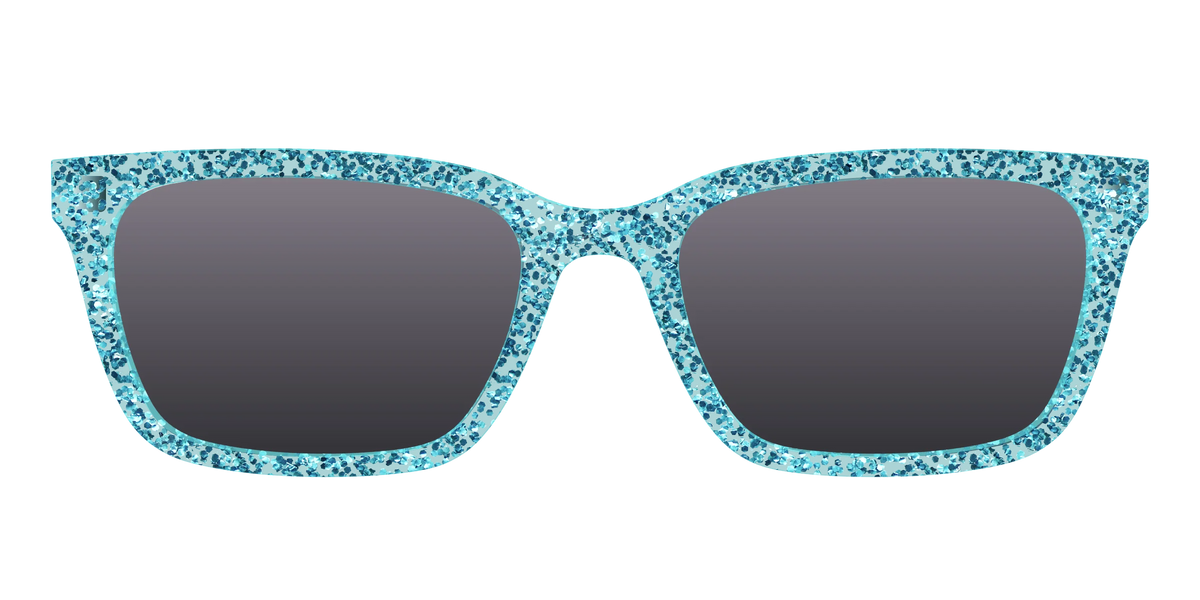 The Polarized Aquamarine Sparkle Sun Top