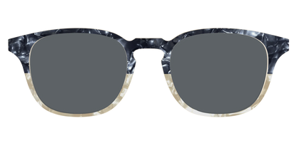The Polarized Navy to Taupe Pearl Split Sun Top