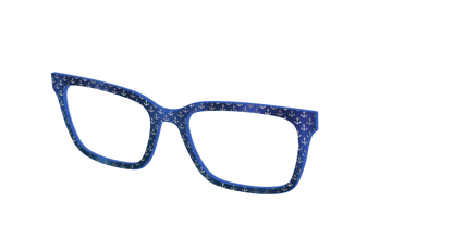 The Blue Shimmer with Silver Foil Anchors