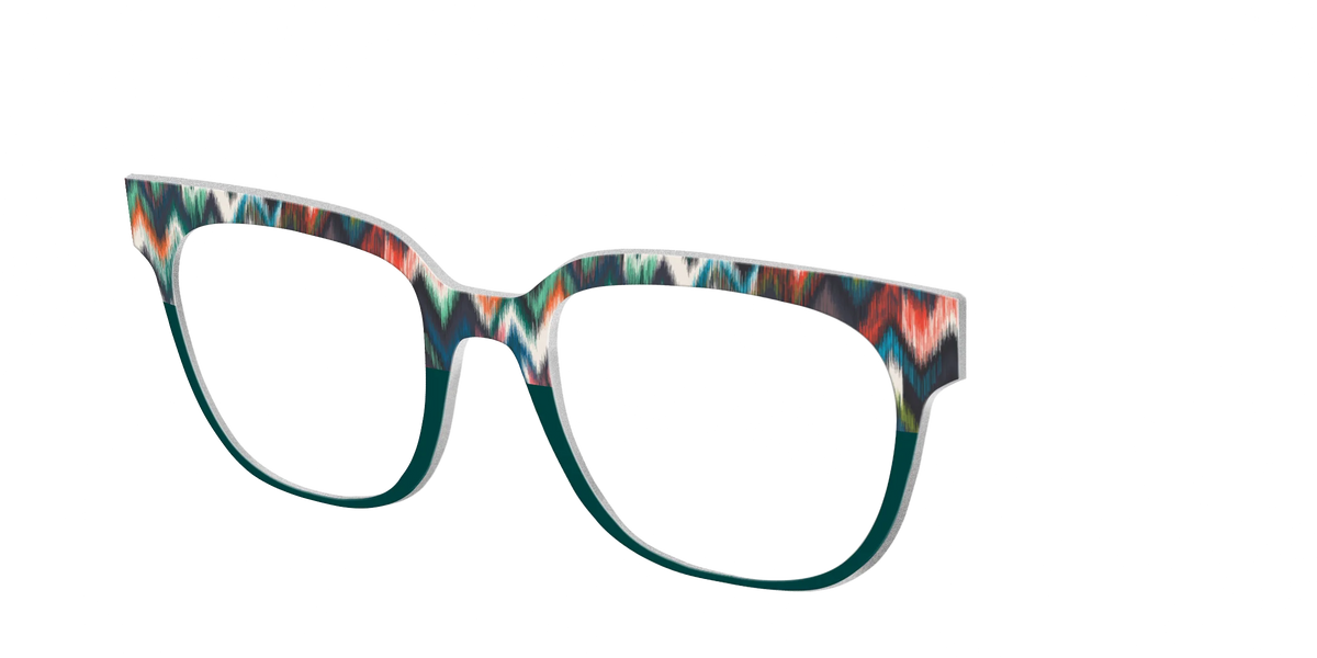 The Teal Ikat Split