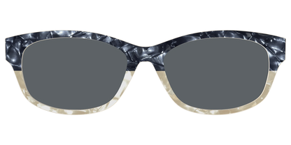 The Polarized Navy to Taupe Pearl Split Sun Top