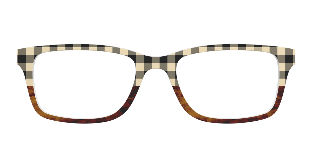 The Ivory Plaid Wood Split