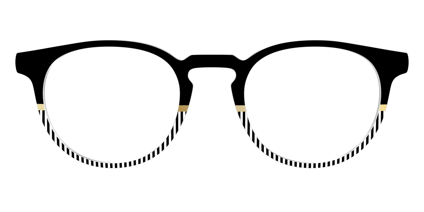 The Chic Stripes Crystal with Gold Foil