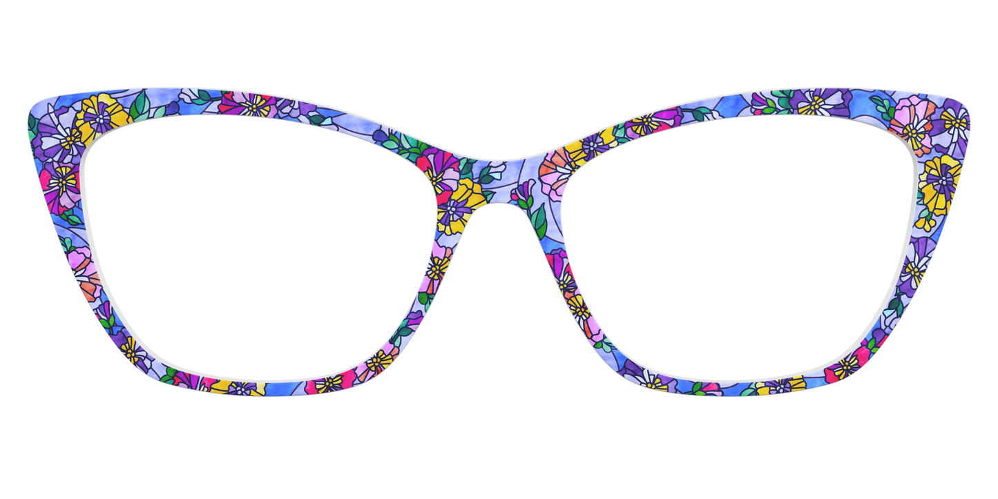 The Pansy Stained Glass