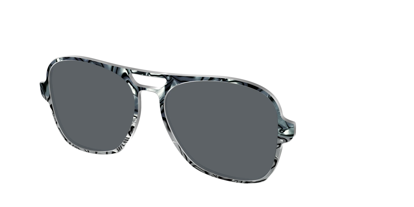 The Polarized Zebra Pearl Split Sun Top
