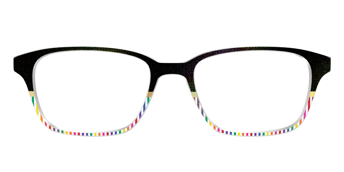 The Chic Pride Stripes Crystal with Gold Foil